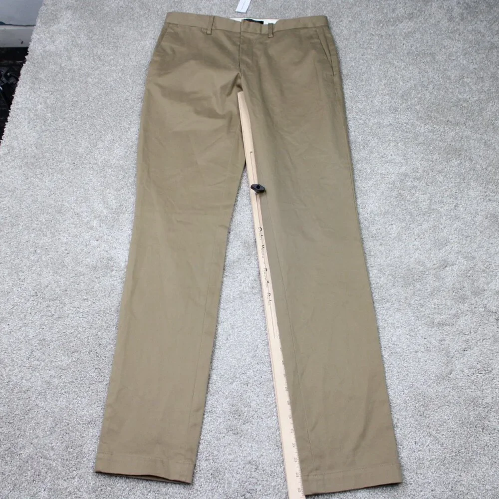 Banana Republic Pants NWT Men 32x36 Beige Rapid Movement Chino Fulton Skinny Fit
